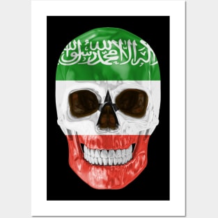 Somaliland Flag Skull - Gift for Somalilander With Roots From Somaliland Posters and Art